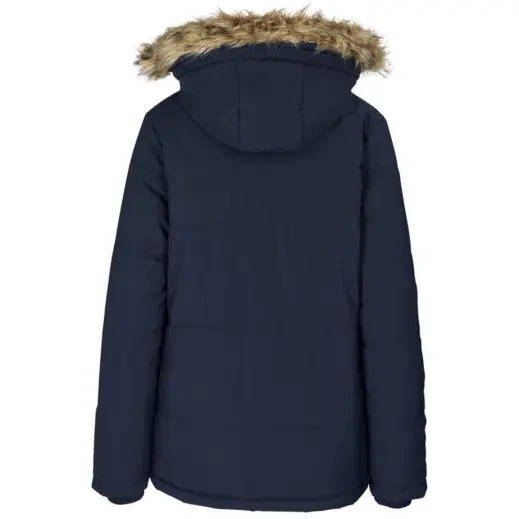 Ladies Cederberg Parka Jacket Navy Back